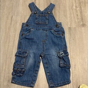 Place Denim Overalls with Pockets